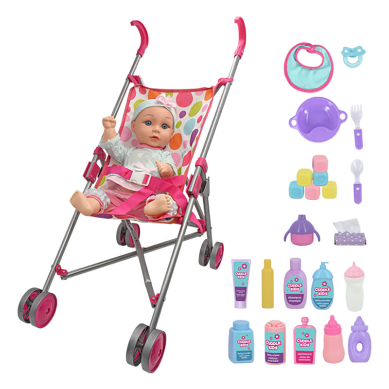 15” Baby Stroller Deluxe Set - New Adventures